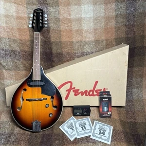 Fender Acoustic/Elec Mandolin FM-52E SB Excellent Condition Tuner Extra Strings - Picture 1 of 18