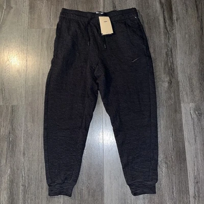 Pantalones Nike Yoga Para Hombres Medianos Dri-FIT Texturizados Negros Informales Atléticos NUEVOS CON ETIQUETAS Foto 1 de 4