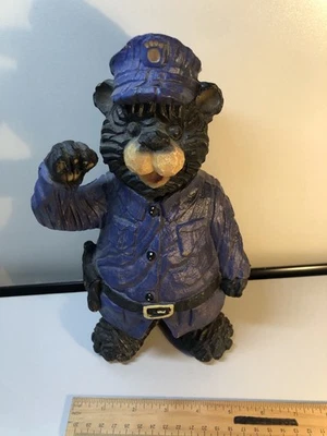"Estatua de jardín de vida silvestre decoración casa de campo oso negro policía interior exterior 9""" Foto 1 de 4