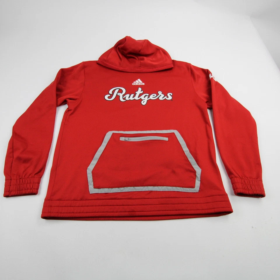 Moletom Adidas Rutgers Scarlet Knights masculino vermelho usado - Imagem 1 de 1