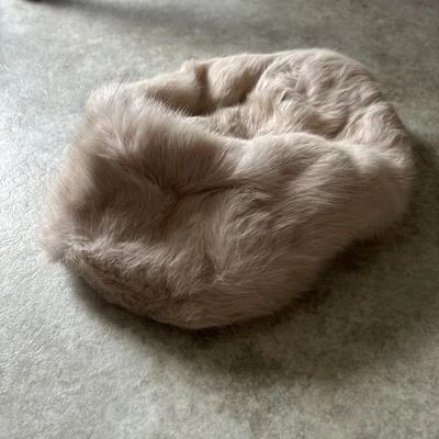 Rabbit Fur Pillbox Women's Hat Size Small/Medium - Vintage Hat - Image 1 of 4