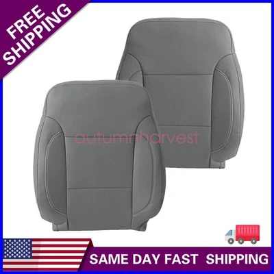 2 piezas para Chevy Suburban Tahoe 2014-2019 cubierta de asiento de cuero con techo lateral gris Foto 1 de 4
