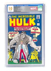 MARVEL INCREDIBLE HULK #1 - 1 OZ. .999 PURE SILVER FOIL CGC 10. with Tin. - Picture 1 of 5