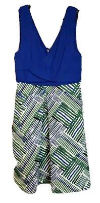 Anthropologie HD in Ardmore Dress   Women's Blue Sleeveless Dress Size 8  t76 - Image 1 of 4