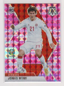 Jonas Wind 2020-21 Panini Mosaic UEFA Euro Pink Camo Prizm RC #38 Denmark  *0248
