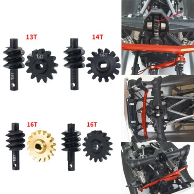 AXSPEEED For RC 1:24 Axial SCX24 Steel/Copper 12T/13T/14T/16T Overdrive Gear Set - Image 1 of 4