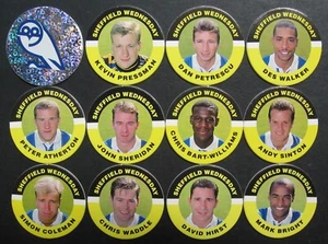 SHEFFIELD WEDNESDAY FOOTBALL POGS ⚽ SUPER GIFT IDEA ⚽ Merlin Premier 95 ⚽ - Picture 1 of 3