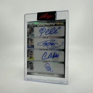 Quad Auto Meta Pele, Neymar Jr, Cafu, Vinicius junior - Picture 1 of 6