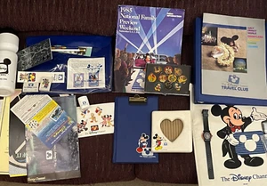 Disney Channel memorabilia lot vintage ear logo, tote, pins, press kit, - Picture 1 of 12