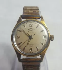 Vintage Rotary 21 Juwelen Kalender Rotamatik Herren mechanische Uhr - Bild 1 von 6