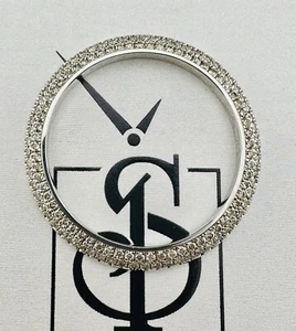 3.0 Carat BUBBLE Diamond Bezel Silver FOR Rolex 41mm Datejust Day-Date - Picture 1 of 5