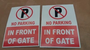 Letrero de cartón de plástico sin letrero de estacionamiento impreso - Imagen 1 de 1