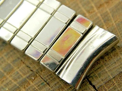 Correa de reloj Duchess vintage de expansión de acero inoxidable de 16 mm 5/8" para hombre Foto 1 de 3