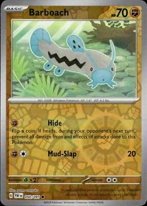 Pokemon Barboach Paldean Fates 050/091 Holograma Inverso Casi Nuevo - Imagen 1 de 1