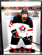 2022 UD TEAM CANADA JUNIORS RIEGER LORENZ PROGRAM OF EXELLENCE CARD # 131