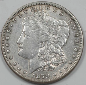 US 1879 Silver Morgan Dollar AU+ U2149 combine shipping - Picture 1 of 2