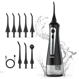 Cordless Water Flosser Floss Dental Oral Irrigator Pick Teeth Cleaner w/ 8 Tips - Picture 1 of 12