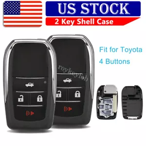 2 For 2007 2008 2009 2010 2011 Toyota Camry Remote Shell Case Car Key Fob Cover - Picture 1 of 10