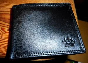 Echt Leder-Geldbörse Herren Portemonnaie Geldbeutel RFID Blocker Marke MANZA® - Bild 1 von 5