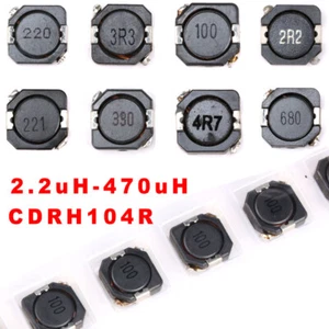 Chip Power Inductor CDRH104R SMD SMT Shield Inductance Surface Mount 2.2uH-470uH - Picture 1 of 23