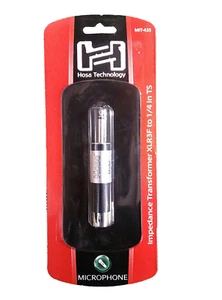 Hosa MIT-435 Impedanztransformator XLR3F auf 1/4 Zoll TS - Bild 1 von 5