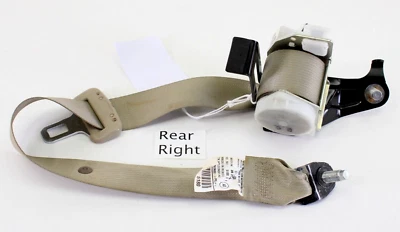 2013-2015 HONDA ACCORD HYBRID REAR RIGHT OUTER SEAT BELT BEIGE OEM - Image 1 of 4