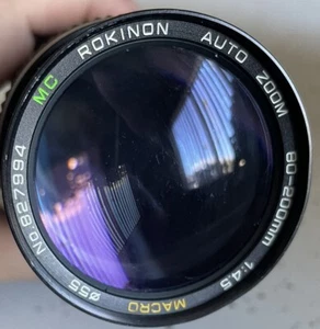 VTG RIKINON AUTO ZOOM 80-200mm 1:4.5 MACRO 055 35mm CAMERA LENS - Picture 1 of 7