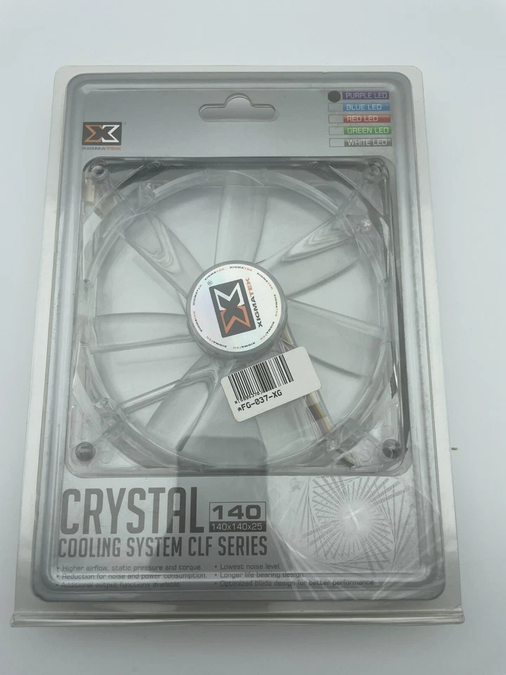 Xigmatek Crystal Cooling System - 140mm Fan CLF Series - Purple Led - SEALED - Image 1 of 2