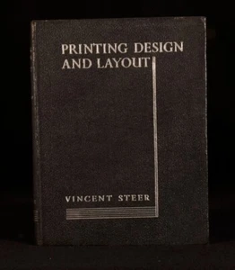 c1945 Printing Design and Layout Typography Vincent Steer Printing Typefaces - Picture 1 of 7