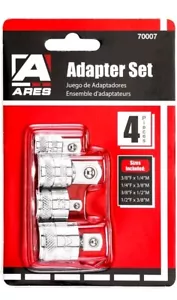  Socket Adapter and Reducer Set - 1/4-Inch, 3/8-Inch, & 1/2-Inch 4 Piece Set  - Picture 1 of 4