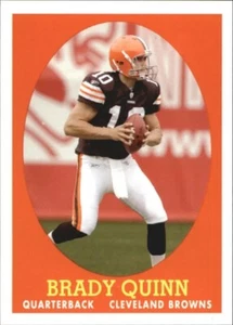 Brady Quinn Browns 2007 TOPPS TURN BACK THE CLOCK Football ROOKIE Card - Picture 1 of 2