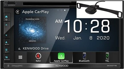 Kenwood DNX577S + CMOS-230LP Cam 6.8" Navigation DVD CarPlay Android Auto - Image 1 of 4