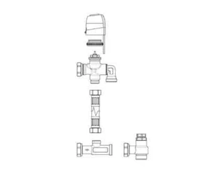 INNOVA GRUPPO IDRAULICO A 3 VIE DEVIATRICE PER VENTILCONVETTORE AIRLEAF V30361II - Imagen 1 de 1