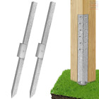 Pack of 2 Fence Post Repair - 2023 New Upgraded Fence Post Anchor Ground Spike