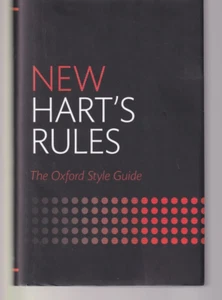 NEW HART'S RULES: THE OXFORD STYLE GUIDE (2014 Hardcover){B10} - Bild 1 von 2