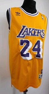 Kobe Bryant 24 LA Lakers vest jersey Medium Adidas NBA Yellow basketball - Picture 1 of 6