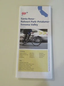 Mapa de la ciudad AAA California Santa Rosa Rohnert Park Sonoma Valley noviembre 2011 = - Imagen 1 de 1