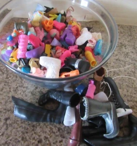 Doll Shoes, Boots, Sneakers, Heels Lot 1.7 pounds - Picture 1 of 5