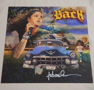 Sebastian Bach Niño Dentro del Hombre Con Álbum Firmado 12x12 Plano - Imagen 1 de 3