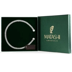 Brazalete de cristal de lujo plateado brillante de Matashi - Imagen 1 de 3