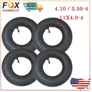 4PC 4.10 3.50-4" Inner Tube 410/350-4 For Hand Truck/ Dolly / Snowblower Tire - Picture 1 of 7