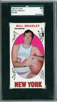 1969-70 Topps Basketball Bill Bradley #43 (RC) SGC 60 - Image 1 of 2