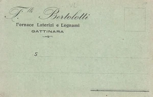 A6288) FRATELLI BERTOLOTTI GATTINARA FORNACE LATERIZI E LEGNAMI VERCELLI - Bild 1 von 2