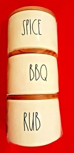 Rae Dunn Spice Jars Ivory SPICE BBQ RUB🎁❤️New 2020! New w/tag - Picture 1 of 6