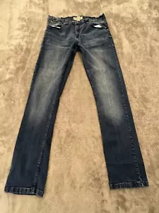 Jeans Alexander Julian uomo 34x32 denim blu invecchiato reale 32x30 dritto - Foto 1 di 20
