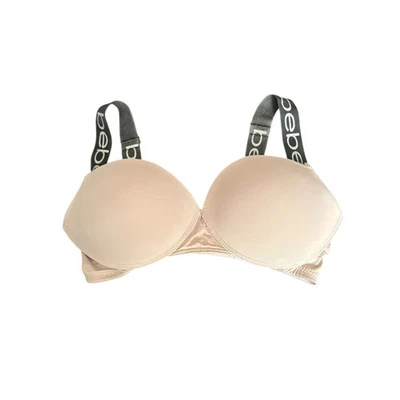 Sutiã Bebe nude logotipo alça aro tamanho 36B levemente acolchoado - Imagem 1 de 4