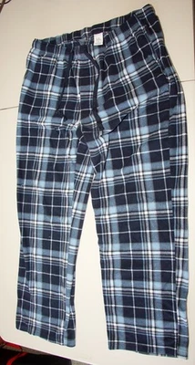 Pantalones de salón Croft & Barrow XL azul a cuadros con bolsillos delanteros para hombre Foto 1 de 4