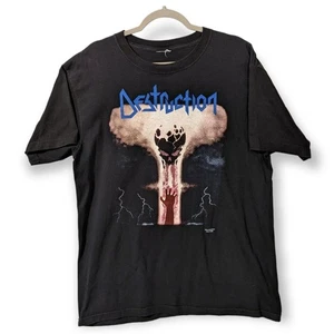 90s / Y2K Destruction Infernal Overkill Metal T Shirt - Picture 1 of 5