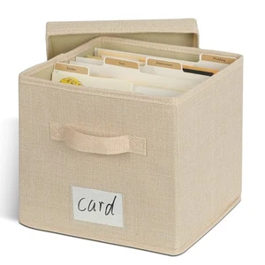DYWMM Greeting Card Storage Organizer Box with 16 Dividers, Greeting Card Sto... - Picture 1 of 6