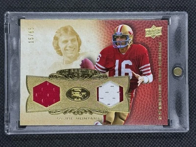 Joe Montana 2008 UD Premier 三重稀有材料 /65 比赛使用 49 人 — 第 1/3 张图片